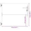 vidaXL Bramka ogrodowa 85x75 cm stal corten Podgląd zdjęcia produktu 9