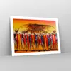 Poster - Poster ohne Rahmen - Afrika Stamm - 70x50 cm - Produktbild-Vorschau 7