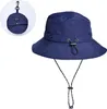 Bucket Hat Faltbarer Wasserdichter Sonnenhut Kordelzug Produktbild-Vorschau 1