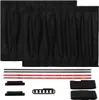 2x Sonnenschutz Auto Universal Auto Schwarz Pkw Produktbild-Vorschau 4