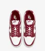 Nike Dunk Low Retro - Herren Sneakers Schuhe Leder Rot-Weiß Produktbild-Vorschau 14