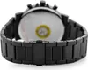 The back view of a black metal watch band and clasp. Náhled obrázku produktu