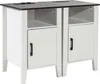 SucceBuy Farmhouse Beistelltisch, 2er-Set, quadratischer Produktbild-Vorschau 1