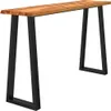 vidaXL Konzolový stolík Stromová hrana 140x40x80 cm Masívne Náhľad obrázku produktu 3
