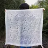 Baumwolltuch Indisches Muster 1 weiß schwarz Blumen schwarz Produktbild-Vorschau 6