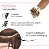 hair2heart Microring Extensions Echthaar glatt 8/1 Produktbild-Vorschau 5
