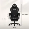 Sedia da gioco ergonomica con poggiapiedi per ufficio Anteprima dell’immagine prodotto 19