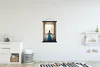 MuchoWow® Textilposter Frau öffnet Fenster 60x90 cm mit Produktbild-Vorschau 2