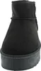 A single black boot with a platform sole, shown from the back. Produktbild-Vorschau