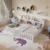 UnboxG Kinderbett Bodenbett 140x200 mit Rausfallschutz & Produktbild-Vorschau 1
