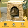 Casetta per gatti in rattan PawHut, cuccia per gatti con Anteprima dell’immagine prodotto 4