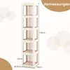 COSTWAY Libreria girevole a 360°, scaffale in piedi Anteprima dell’immagine prodotto 3
