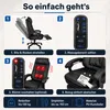 Bürostuhl mit Massagefunktion - Shiatsu und Wärmefunktion Produktbild-Vorschau 9
