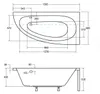 BADLAND Eckbadewanne Badewanne Milena RECHTS 150x70 mit Produktbild-Vorschau 7