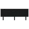 vidaXL Kopfteil Schwarz 204x6x82,5 cm Massivholz Kiefer -  Produktbild-Vorschau 8