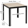 DEGAMO Gartentisch Bistrotisch ROMA 70x70cm, Alu anthrazit Produktbild-Vorschau 7