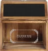 A wooden suggestion box with a chalkboard top and a glass front displaying the words "THANK YOU". Náhled obrázku produktu