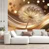 Vlies fototapete Blumen 400x280 cm Feeby Gold inkl. Kleber Produktbild-Vorschau 2