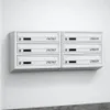 Brievenbus voor appartementen met 6 compartimenten, grijs Productafbeelding-voorbeeld 10