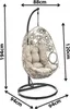 Kobolo Hängekorb FLOWER mit Gestell Relaxzone Polyrattan Produktbild-Vorschau 7