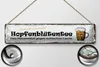 Blechschild  Hopfenblütentee Hausmittel, 46x10  cm, Produktbild-Vorschau 2
