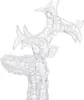 A close-up of a white, wireframe reindeer decoration. Náhľad obrázku produktu