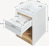 Nachttisch 'Lure' 55 x 30 x 35 cm mit 1 Schublade und 1 Produktbild-Vorschau 8