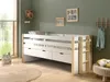 Vipack - Halbhohes Margrit Bett mit Rolllattenrost, Produktbild-Vorschau 1