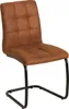 Moderner Freischwinger Stuhl MODENA hellbraun Design Produktbild-Vorschau 11