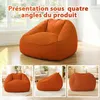 Pouf géant pour adulte, rembourrage en mousse déchiquetée, Voir les images du produit 4