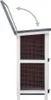 vidaXL Kaninchenstall, Holz, Grau, 90x45x90 cm, 4 Türen, 2 Produktbild-Vorschau 5