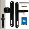 KOTARBAU® Páková klika knoflík 90 mm klika dveří Černá Náhled obrázku produktu 1