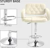 A bar stool with close-up views of its footrest and base, highlighting its sturdy construction. Produktbild-Vorschau