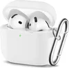 Weiße Hülle passend für AirPods 4 – Silikonhülle für Produktbild-Vorschau 2