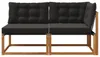 vidaXL Sofa ogrodowa dwuosobowa i narożna z 7 poduszkami, Podgląd zdjęcia produktu 5