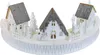 Drewniana wioska 3 domki LED 14x40 cm Podgląd zdjęcia produktu 1