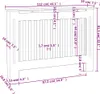 VIDAXL -Strahlungskonstruktion 112 cm MDF Weiß Anteprima dell’immagine prodotto 5