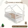 Crazy Pine Hausbett mit Schubladen 120x200 cm – Kinderbett Produktbild-Vorschau 2