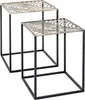 HAKU Beistelltisch Couchtisch 2er Set bronze, schwarz - Produktbild-Vorschau 1