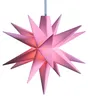 Stern 18 Zacken rosa 8 cm Batteriefach innen/außen Produktbild-Vorschau 1