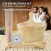 LuxeBath Sauna příslušenství sada z borového dřeva 4dílná Náhled obrázku produktu 5