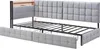Sweiko 90 x 200, gestoffeerde slaapbank, bed met 2 lades en Productafbeelding-voorbeeld 16