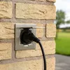 Presa da incasso in acciaio inox IP44 con coperchio a Anteprima dell’immagine prodotto 12