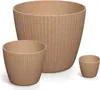 Blumentopf LAMIE ECOWOOD Kaffee 11,9 cm Produktbild-Vorschau 2