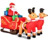 MONZANA® Aufblasbarer Weihnachtsmann mit Schlitten LED Produktbild-Vorschau 9