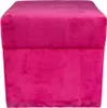 Velvet-Hocker MINKY 40x40 cm quadratisch mit Stauraum – Produktbild-Vorschau 3