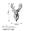 Wallity, Red Deer 2, décoration murale, noir, métal, 42 x Voir les images du produit 6