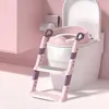 Escabeau de toilettes pour enfants avec poignées, rose + Voir les images du produit 4