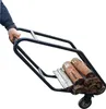 Kaminholztrolley mit 2 Rollen Metall stabil Ständer Stahl Produktbild-Vorschau 5