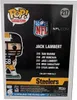 The back of a Funko Pop! box for Jack Lambert of the Pittsburgh Steelers. Anteprima dell’immagine prodotto